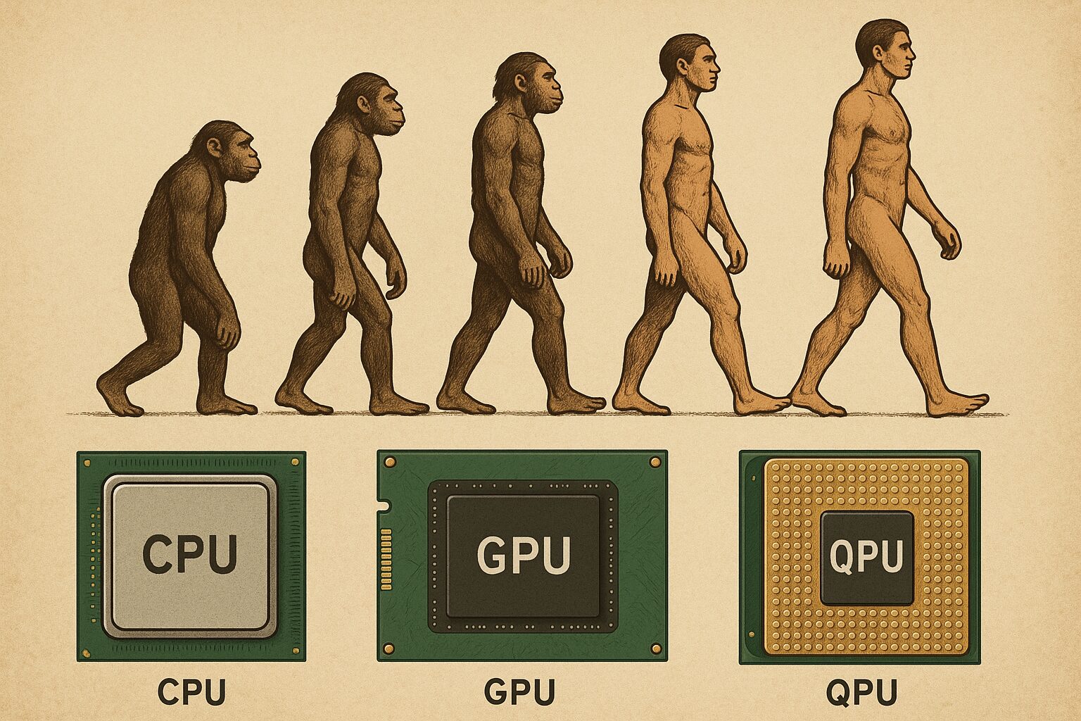 CPU to GPU to QPU: Excelerated Evolution?